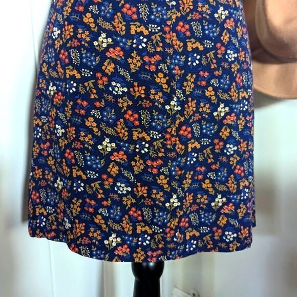 Madewell Side-Button A-Line Mini Skirt in Garden Party, sz 2 EUC - Picture 12 of 14